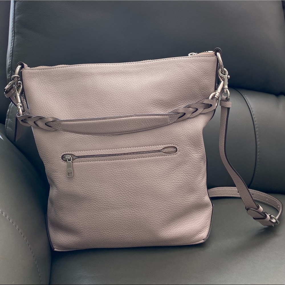 NWOT Coach Pebbled Leather Abby Duffle Grey Birch - Picture 2 of 16